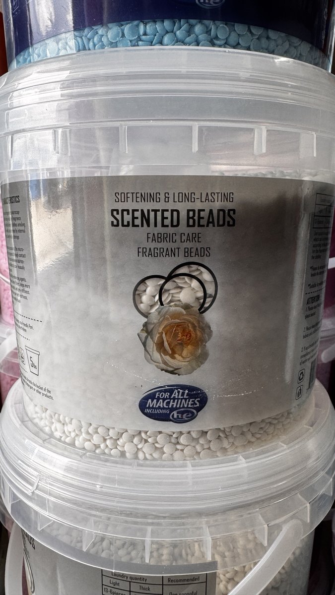 Scented fabric care beads